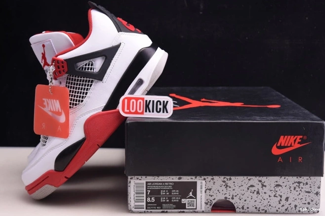 Rep TBkick Air DC7770-160 (2020) 4 Retro Jordan Red Fire 0806